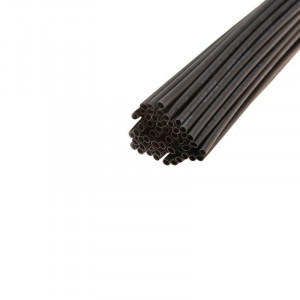 Трубка термоусадочная ТУТ нг 1,5/0,75 черная, термоусаживаемая трубка в метровой нарезке, не поддерживает горение