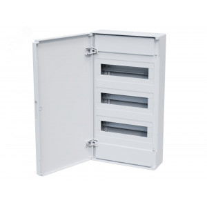 Щит распределительный навесной с пластиковой белой дверцей на 36 модулей, OptiBox Pro 36-NNR-IP40 379802