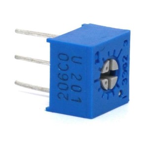 3362U-1-201, Подстроечные резисторы - сквозное отверстие 1/4IN SQ 200 OHM 10% 0.5WATTS