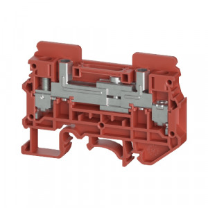 Измерительная клемма WTN 6 TD RT, Измерительная клемма, тип фиксации провода: винтовой, номинальное сечение: 6 мм кв., 41A, 800V, ширина: 8 мм, цвет: красный