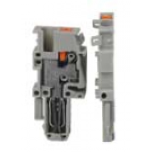 Разъем для клемм UJ6-2.5VP/M, Разъем для клемм, средний, 1 полюс, тип фиксации провода: push-in, номинальное сечение: 2,5 мм кв., 24A, 500V, ширина: 5,2 мм, цвет: серый