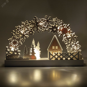 Светильник декоративный новогодний Сказка 32х20см IP20 с подсветкой 2хAA Б0051928