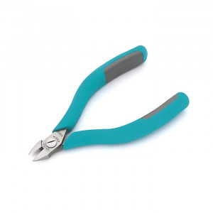 2422E, Плоский срез, высококачественная инструментальная сталь, электростатически безопасны, эргономичные. Эргономичные режущие стороны для универсального использования. Перекусывает: проволока средней жесткости –1,0 мм, Cu – 1,5мм; 130 мм, 48 г