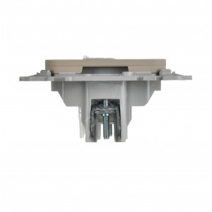 FLITE Розетка 2-местная компьютерная RJ45 категория 5Е UTP РК5е-2-0-ФлЛ льняной IEK FI-K22-1-K88
