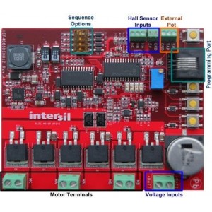 HIP4086DEMO1Z, Средства разработки интегральных схем (ИС) управления питанием HIP4086 DEMO BOARD