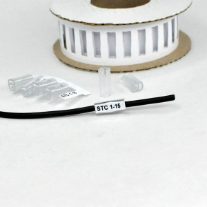 Держатель маркера STC-1-15, Контейнер для маркера, нанизываемый на кабель, длина 15 мм, диаметр провода 2 - 4,0 мм, в упаковке 1000 держателей для установки маркера HIC