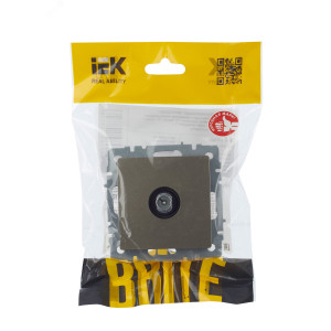 BRITE Розетка TV проходная РТВ10-0-БрШ шампань BR-A10-P-K37