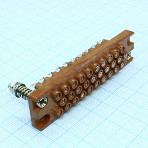 РП10-30 Л-О розетка, Соединитель  низкочастотный, прямоугольный, внутреннего монтажа