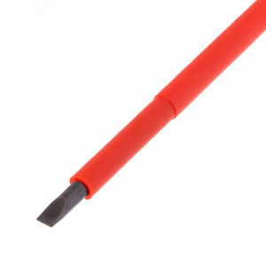 Отвертка диэлектрическая SL6Х150, шлицевая до 1000 В, двухкомпонентная рукоятка