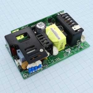 RPS-160-48, AC-DC, med, 161Вт, вход 90…264В AC 47…63 Гц, 127…370B DC, выход 48В/0…3.25А, рег. вых. ±10%Uном, изоляция 4000В AC, на плате 127х76.2х33мм, -20…+70°С, с корректором коэф. мощности