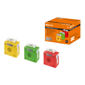 Трансформатор тока измерительный ТТН 30T/100/5-5VA/0,5-Р (3 шт., color) SQ1101-1209