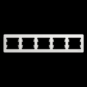 Рамка 5-м Glossa горизонт. бел. SE GSL000105