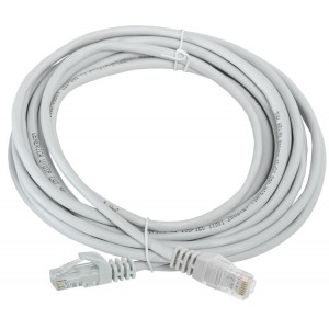 Шнур коммутационный кат. 5Е UTP 10м серый PC01-C5EU-10M-G