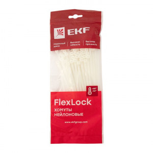 Хомут P6.6 стандартный (б), 4.6x120 (100шт) FlexLock PROxima plc-fl-ctsw-4.6x120