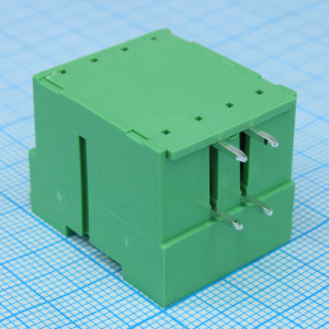 2EDGRHM-5.08-04P-14-00A(H), Блок соединительный на плату 4 контакта шаг 5.08мм зеленый