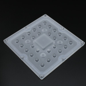 ALHB100D28LED60G, Групповая линза на 28 светодиодов , диаграмма 60° , 100x100мм, PC