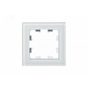 Рамка 1-м AtlasDesign Nature стекло бел. SE ATN320101