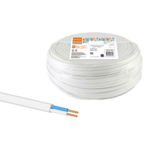 Провод ПУСП 2х2,5 (100м), белый Народный SQ0126-0002