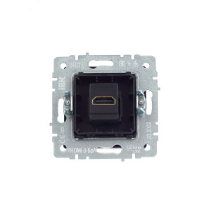 BRITE Розетка HDMI РHDMI-0-БрА алюминий BR-H10-K47