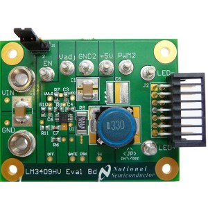 LM3409HVEVAL/NOPB, Средства разработки схем светодиодного освещения  LM3409HV EVAL BOARD