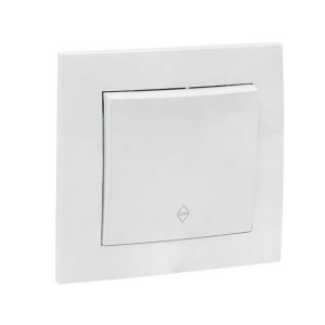 Переключатель проходной 1-кл. СП Валенсия 10А IP20 бел. PROxima EWV10-025-10