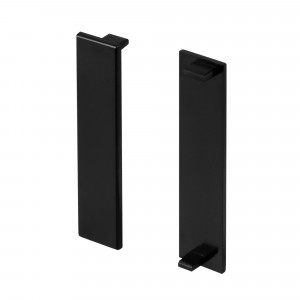 Заглушка PLINTUS-H54 BLACK 046164, Пара глухих заглушек для профиля PLINTUS-H54 черного цвета. Материал пластик.  В комплекте 2 шт., цена за 1 комплект.