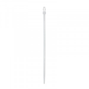 Хомут P6.6 с монтажным основанием под отверстие 4,9мм, белый 4,8x200 252205SR-M