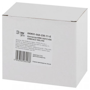 Контактор PRO KKM31-040-230-11-E КМИ-34012 40А 230В/АС3 1НО;1НЗ Б0050444