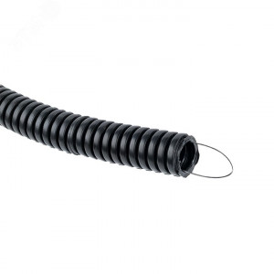 Труба гофрированная d20мм с протяжкой безгалоген. трудногорючая (FRHF) (уп.100м) Plast PROxima FRHF-20