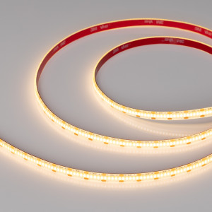 Лента герметичная COB-SE-X360-8mm 5V Warm2700 (5 W/m, IP65, CSP, 5m) 041710, Лента COB сплошной засветки без видимых светодиодов, IP65 (SE - силиконовое покрытие). Светодиодов CSP 360 шт/м. Цвет свечения ТЕПЛЫЙ 2700K, высокий индекс цветопередачи CRI>90, угол 140°. Мощность 5 Вт/м, питание 5 В. Размеры 5000х8х4 мм. Мин.отрезок 13,