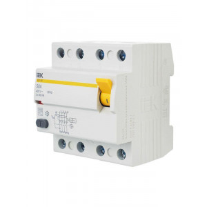 Выключатель дифференциального тока (УЗО) 4п 50А 30мА тип AC ВД1-63 MDV10-4-050-030