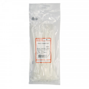 Хомут кабельный 3.6х200 полиамид бел. 25214SR