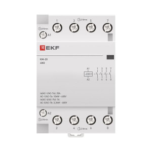 Контактор модульный КМ 20А 4NО (3 мод.) km-3-20-40