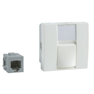 РОЗЕТКА ТЕЛЕФОННАЯ LEXCOM 6 КОНТ RJ12 ALB45313