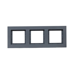 3 - местная рамка, IP44, графит, пластик Эпика EKF UP1-FPG-03-44