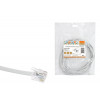 Телефонный удлинитель народный 10м, белый SQ0116-0005