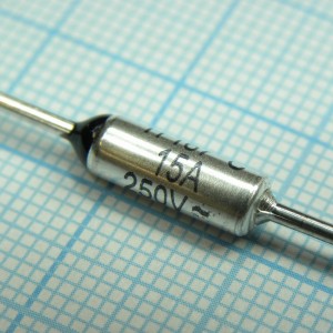 ZH103-167°(15A), Термопредохранитель аксиальный 167°(15A)