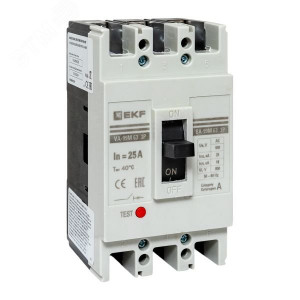 Выключатель автоматический 3п 63/25А 25кА ВА-99М PROxima mccb99-63-25m