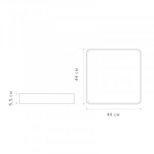 Светильник светодиодный декоративный PPB Scandic-S DIM 72Вт 3000-6500К IP20 настенно-потолочный бытовой диммир. WH/W 5037335