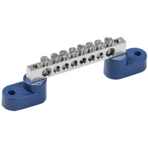 Шина N "ноль" на двух угловых изол. Ni ШНИ-6х9-8-У2-С YNN10-08-C2-K07-N