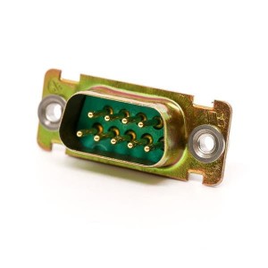 DEMR9P, Стандартные соединители D-Sub  DSUB 9 M SOD R FLOA G30 ZINC