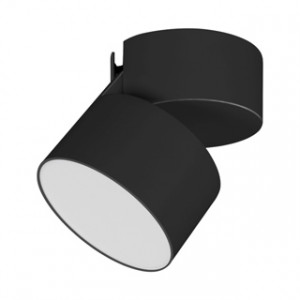 Светильник SP-RONDO-FLAP-R95-16W Warm3000 (BK, 110 deg) 028158, Накладной откидной светильник 16Вт, черный круглый корпус. Цвет ТЕПЛЫЙ 3000K, св.поток 1080лм, CRI(Ra)>90, угол 110°. Размер светильника Ф95x55мм, размер чаши Ф95x45мм. Питание AC220-240V, 16Вт, драйвер встроенный (400mA, 30-42V). Поворачивается вокруг св