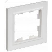 BRITE Рамка 1-местная РУ-1-БрАБ арктический белый IEK BR-M12-K91