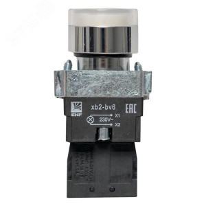 Кнопка BA21 с подсветкой 230В белая NO PROxima xb2-bw21-230