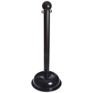 gws92116, Столбик заграждения, цвет-черный, столб: диам. 76,2 мм, высота 1,04 м, диам. основания 40,64 см, 1 шт.