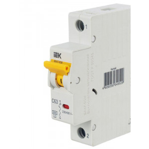 Выключатель автоматический модульный 1п C 63А 6кА ВА47-60M KARAT IEK MVA31-1-063-C
