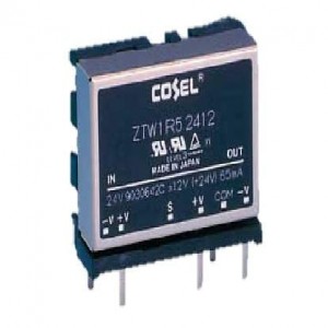 ZTW1R52415, Преобразователи постоянного тока в постоянный с изоляцией 1.5W 15/30V 0.5A Through Hole
