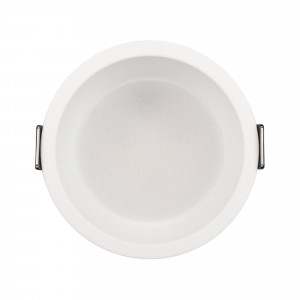 Светильник MS-BREEZE-BUILT-R82-9W Warm3000 (WH, 85 deg, 230V) 036616, Встраиваемый светильник даунлайт. Мощность 9 Вт, св. поток 595 лм, 66 лм/Вт, тёплый 3000 K, CRI>90, угол 85°, напряжение питания 230 В. Белый круглый корпус из алюминия, степень защиты IP20. Размер: диаметр 82 мм, высота 46 мм. Монтаж встраиваемый, устано