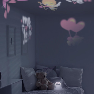 Светильник со сменной проекцией с кабелем электропитания и выключателем, 4W, белый 1/50 DIY0011