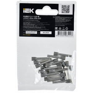 Наконечник НШВИ 4.0-18 сер. (уп.20шт) IEK UGN11-004-018-020